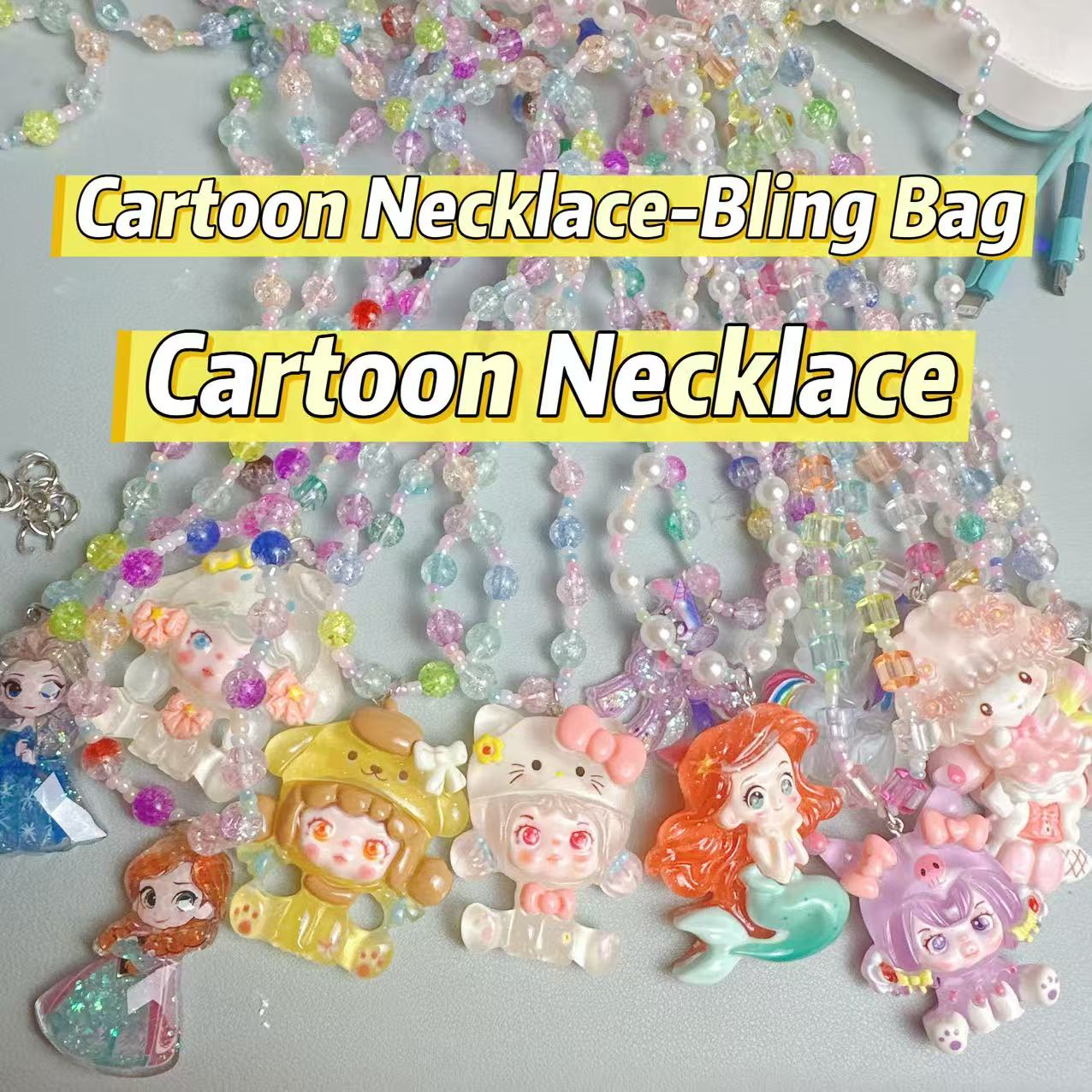 Cartoon Necklace-Bling Bag